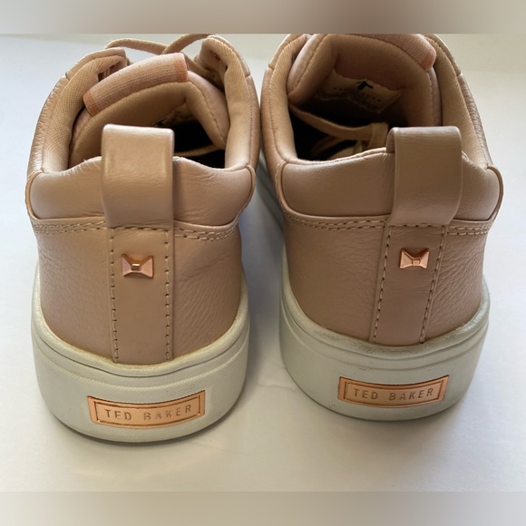 Ted Baker Women's Tedah Branded Leather Trainers - Pink EU 36.5/ US6 - Picture 9 of 11